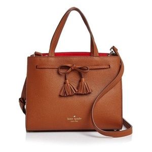 NEW without tags. Kate Spade brown satchel leather crossbody.
